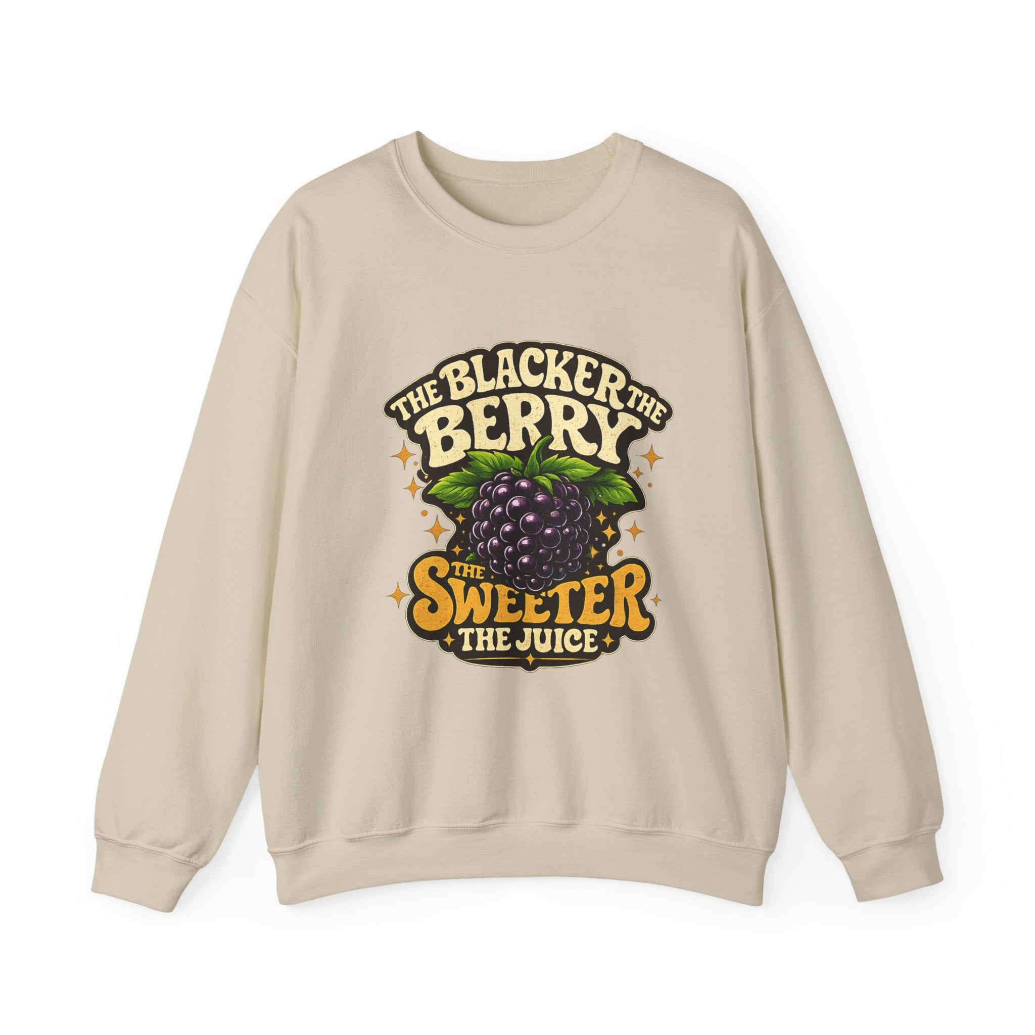 Blackberry Graphic Sweatshirt - "The Blacker the Berry, The Sweeter the Juice" Retro Fruit Crewneck