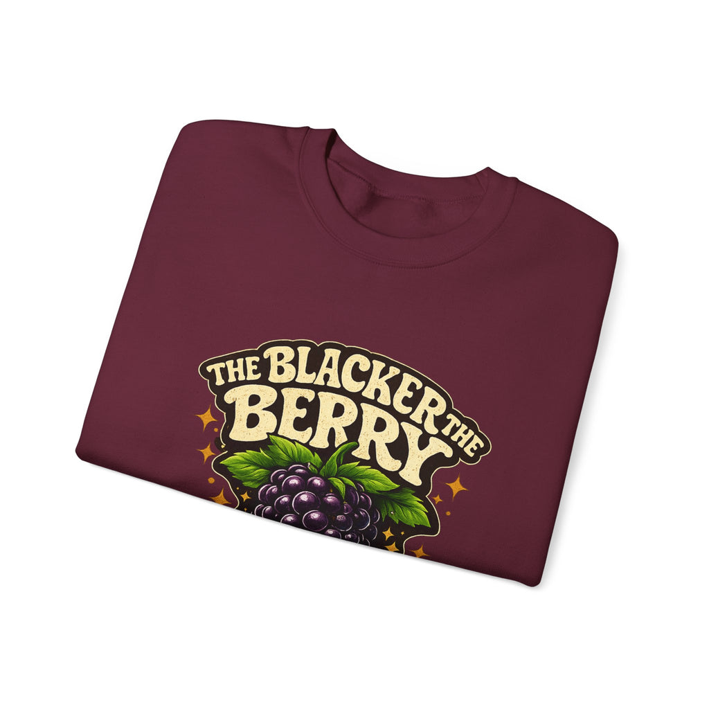 Blackberry Graphic Sweatshirt - "The Blacker the Berry, The Sweeter the Juice" Retro Fruit Crewneck