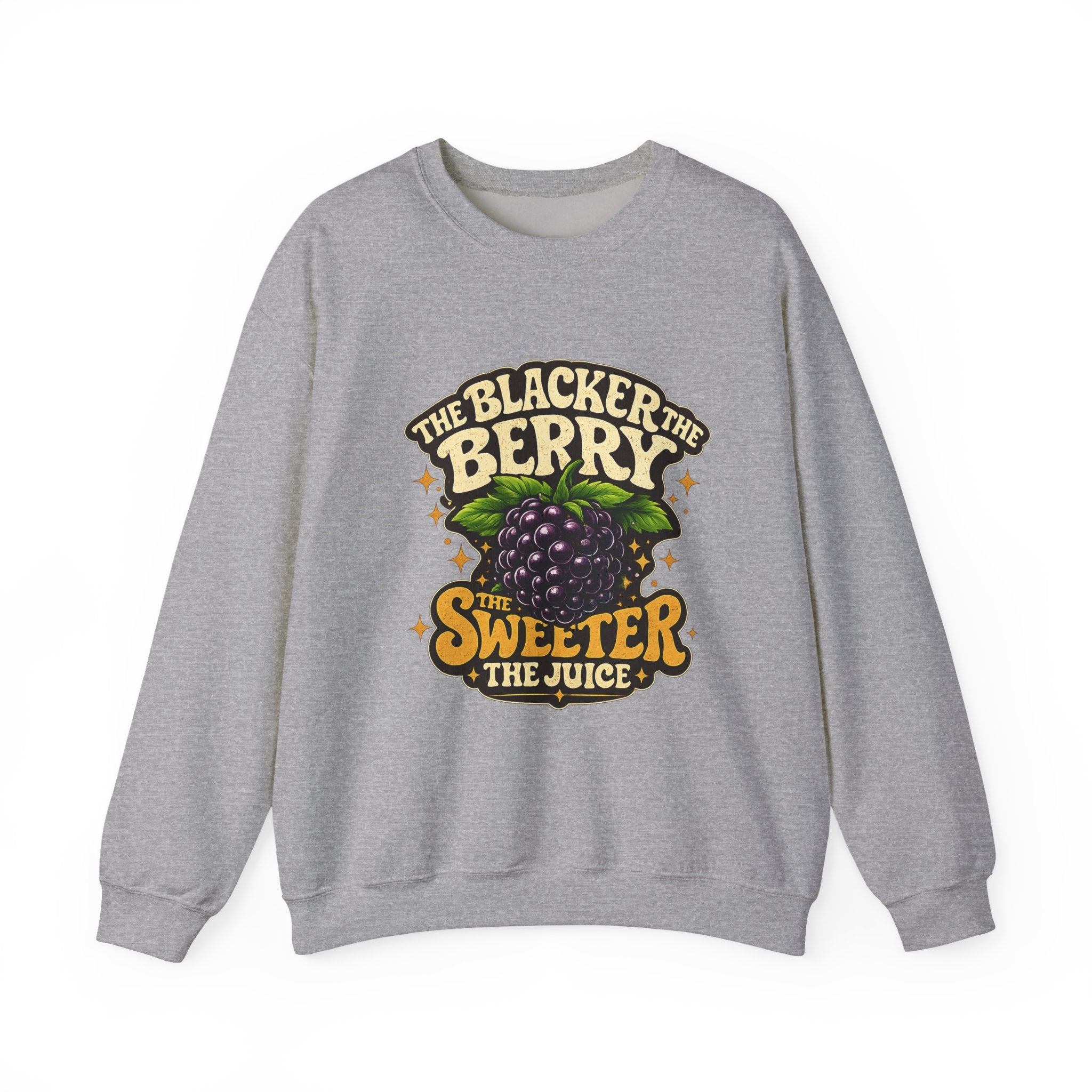 Blackberry Graphic Sweatshirt - "The Blacker the Berry, The Sweeter the Juice" Retro Fruit Crewneck