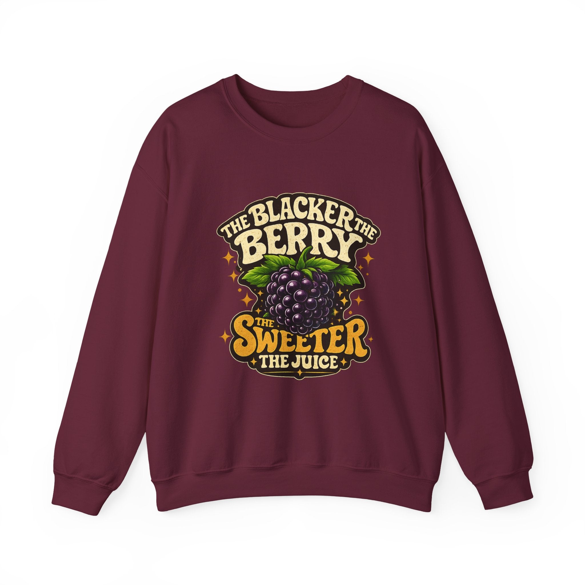 Blackberry Graphic Sweatshirt - "The Blacker the Berry, The Sweeter the Juice" Retro Fruit Crewneck