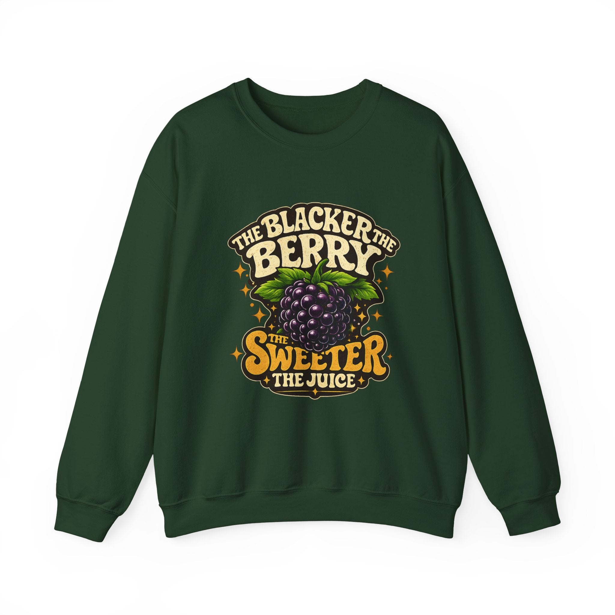 Blackberry Graphic Sweatshirt - "The Blacker the Berry, The Sweeter the Juice" Retro Fruit Crewneck