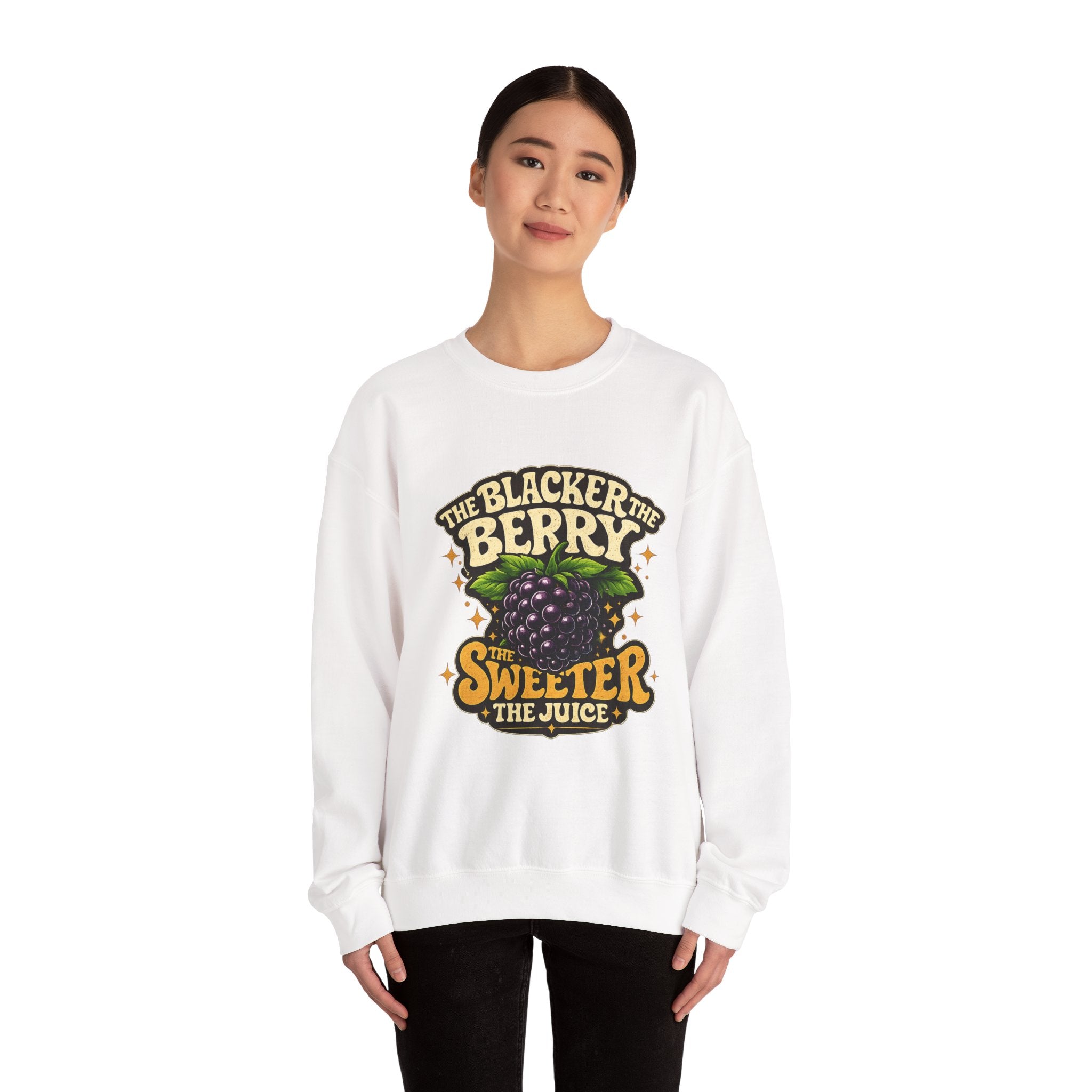 Blackberry Graphic Sweatshirt - "The Blacker the Berry, The Sweeter the Juice" Retro Fruit Crewneck